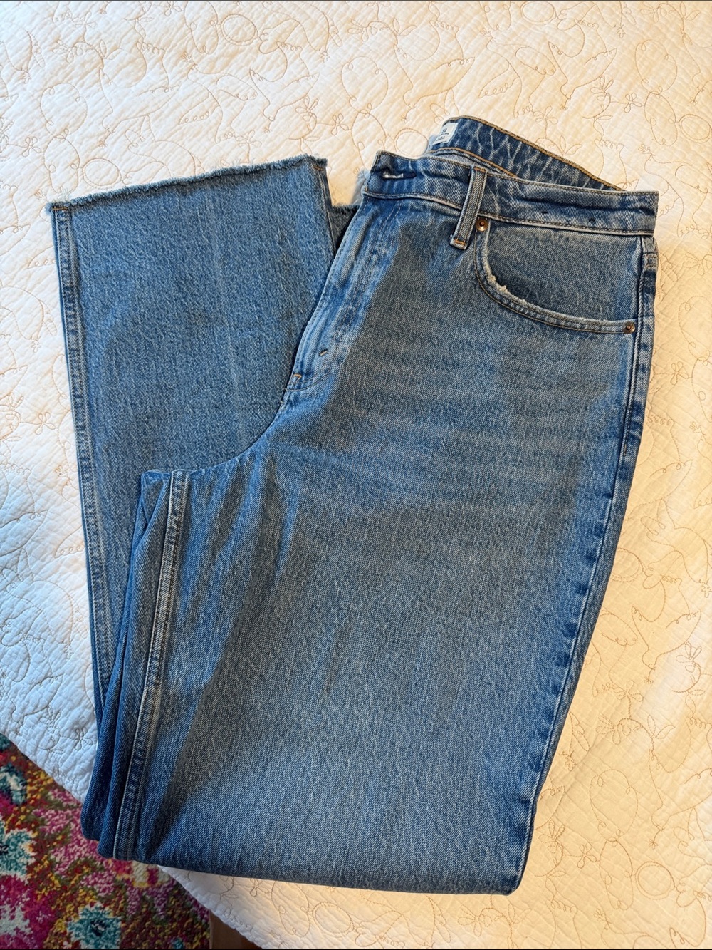 Abercrombie & Fitch Vintage Straight High-Rise Denim - Medium Blue